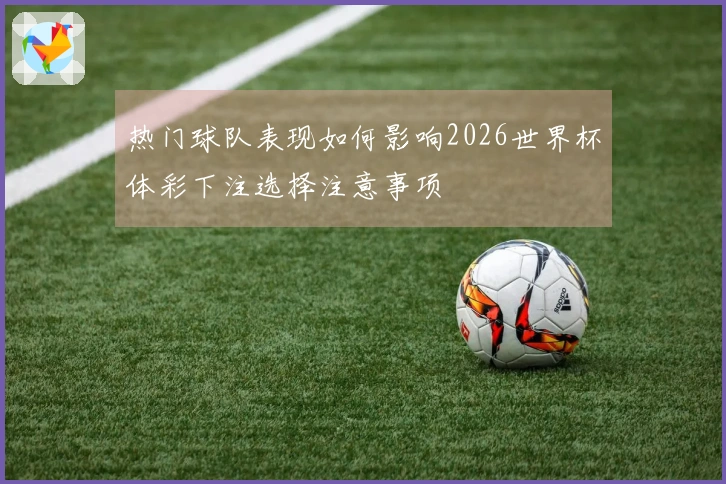 热门球队表现如何影响2026世界杯体彩下注选择注意事项